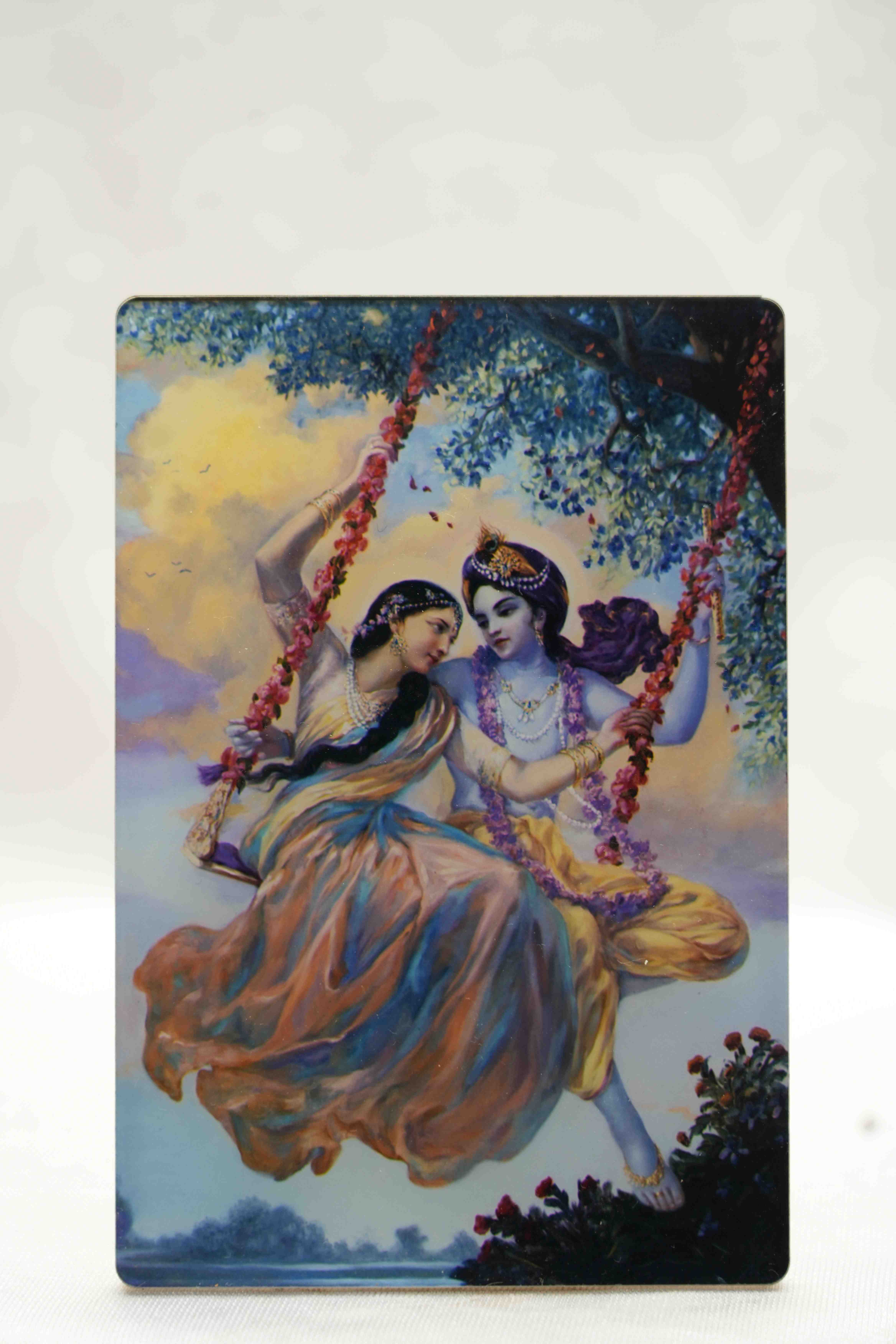 Radhe Krishna Photo Stand