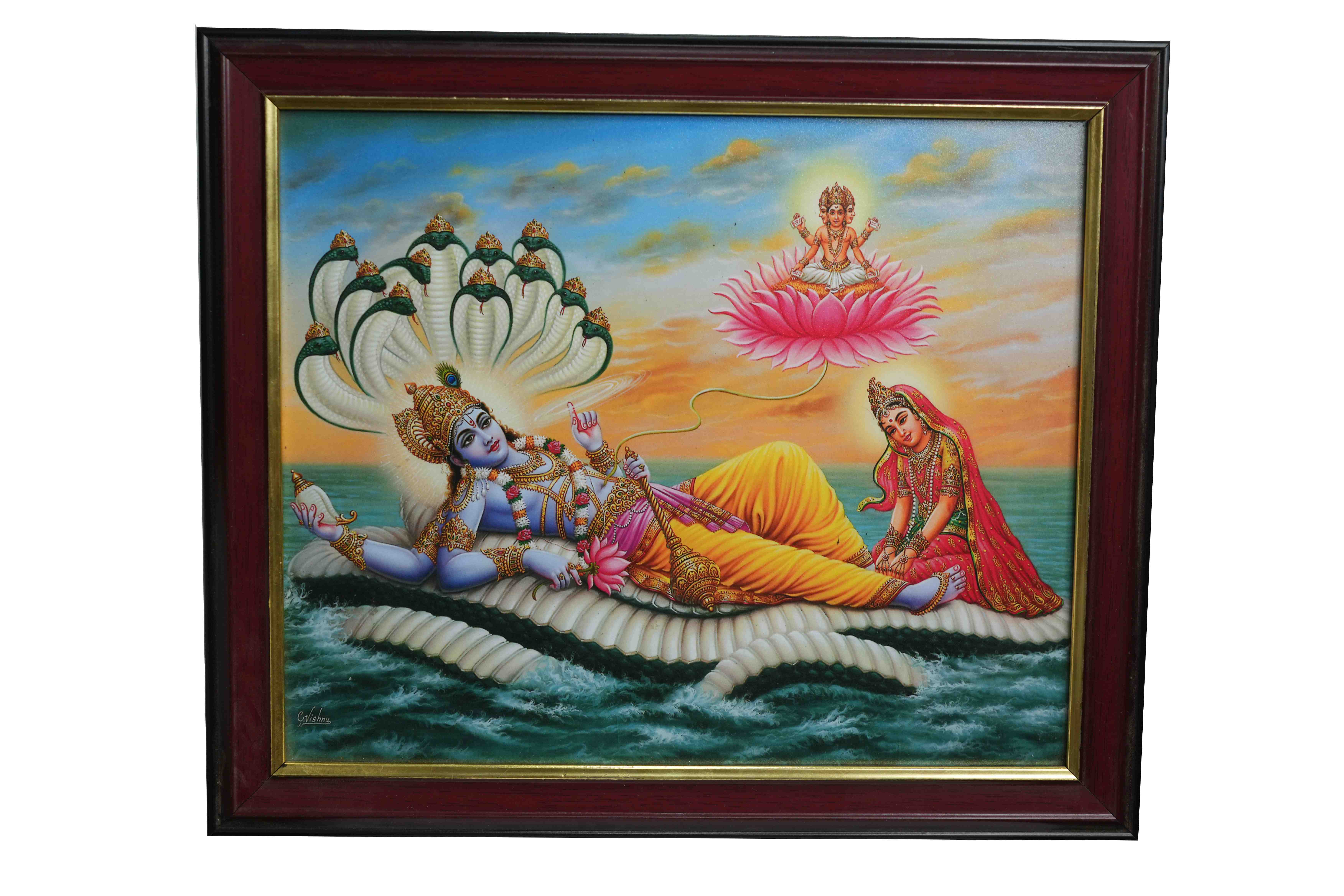 Laxmi Narayan Photo Frame 550